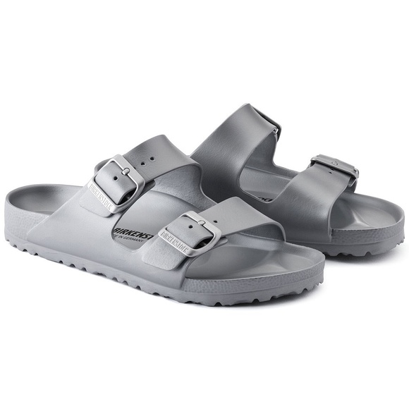 New Birkenstocks Arizona EVA Sandal Gray/Silver - Picture 2 of 15